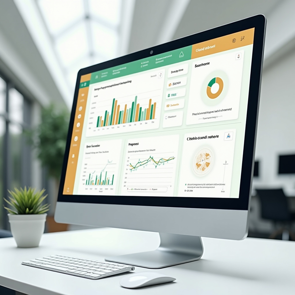 Savings goal tracking dashboard displayed on screen